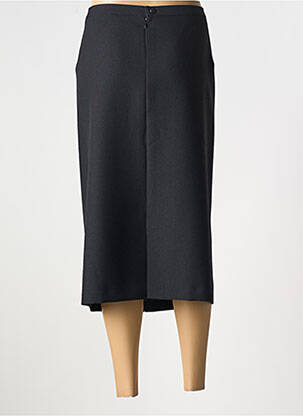 Jupe mi-longue coupe droite noir FRANCE RIVOIRE femme