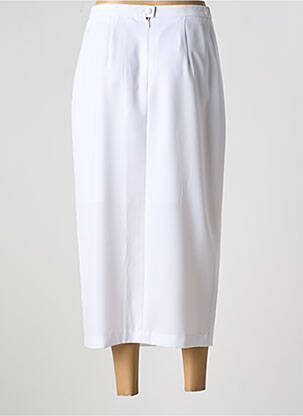 Jupe mi-longue coupe droite blanc GUITARD femme