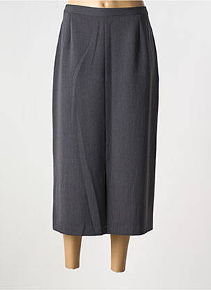 Jupe mi-longue coupe droite gris FRANCE RIVOIRE femme
