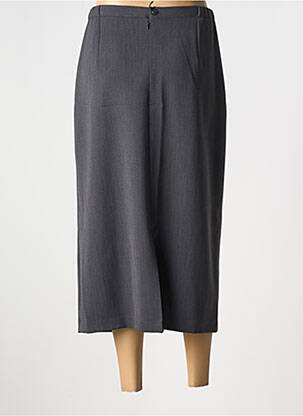 Jupe mi-longue coupe droite gris FRANCE RIVOIRE femme