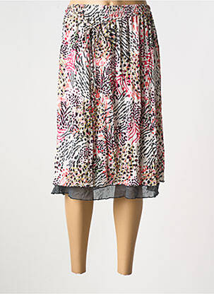 Jupe mi-longue coupe évasée rose GRIFFON femme