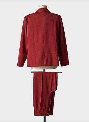 Ensemble pantalon fermeture boutonnée sur le devant rouge IMPULSION femme