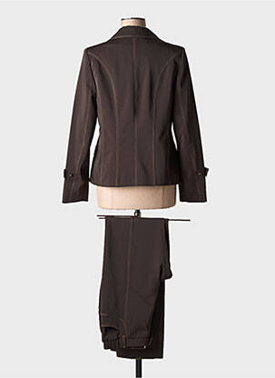 Ensemble pantalon coupe droite marron K'TENDANCES femme