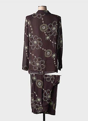 Ensemble pantalon manches longues marron FRANCE RIVOIRE femme