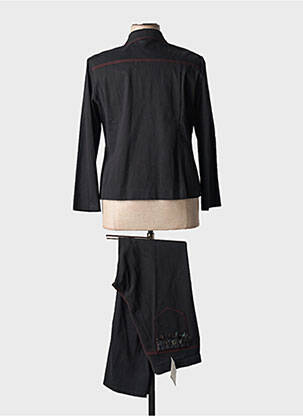 Ensemble pantalon fermeture boutonnée sur le devant noir GUITARD femme