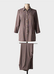 Ensemble pantalon marron FRANCE RIVOIRE pour femme seconde vue