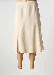 Jupe mi-longue beige GRIFFON pour femme seconde vue