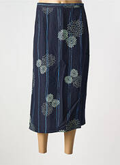 Jupe mi-longue bleu FRANCE RIVOIRE pour femme seconde vue