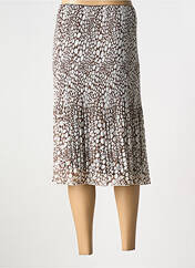 Jupe mi-longue marron GRIFFON pour femme seconde vue