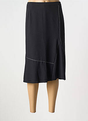 Jupe mi-longue noir FRANCE RIVOIRE pour femme