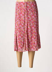 Jupe mi-longue rose GRIFFON pour femme seconde vue
