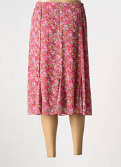 Jupe mi-longue rose GRIFFON pour femme seconde vue