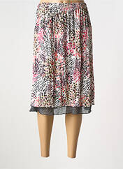 Jupe mi-longue rose GRIFFON pour femme seconde vue