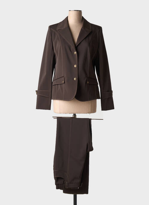 Ensemble pantalon taille normale marron K'TENDANCES femme
