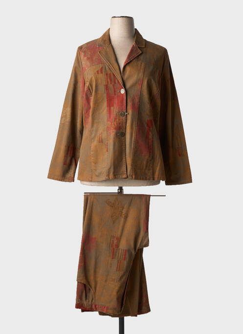 Ensemble pantalon marron FRANCE RIVOIRE pour femme