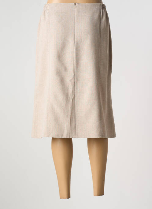 Jupe mi-longue beige FRANCE RIVOIRE pour femme