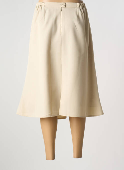 Jupe mi-longue beige GRIFFON pour femme