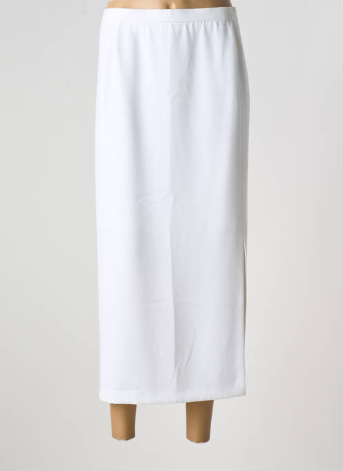 Jupe mi-longue blanc GUITARD pour femme