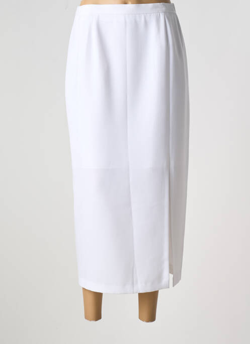 Jupe mi-longue blanc GUITARD pour femme