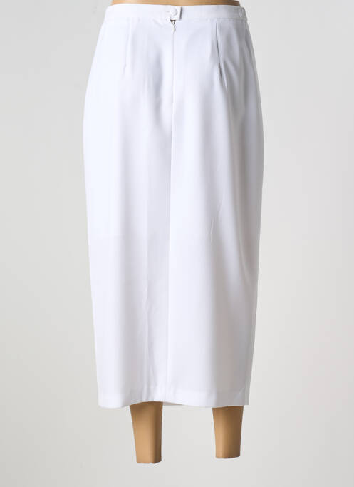Jupe mi-longue blanc GUITARD pour femme