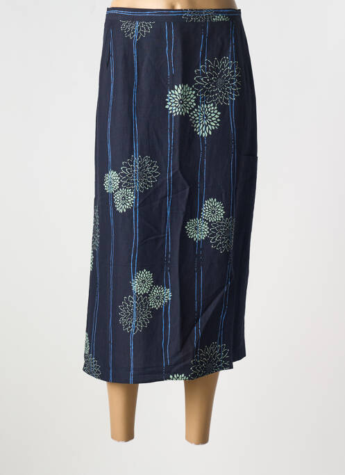 Jupe mi-longue bleu FRANCE RIVOIRE pour femme