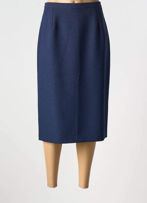 Jupe mi-longue bleu FRANCE RIVOIRE pour femme