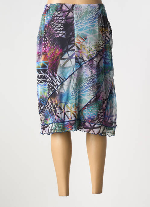 Jupe mi-longue bleu FRANCE RIVOIRE pour femme