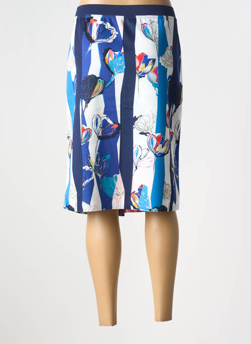 Jupe mi-longue bleu FRANCE RIVOIRE pour femme