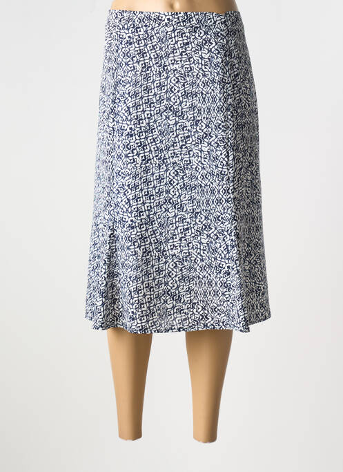 Jupe mi-longue bleu GRIFFON pour femme