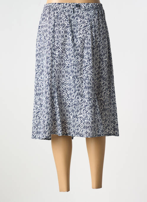 Jupe mi-longue bleu GRIFFON pour femme