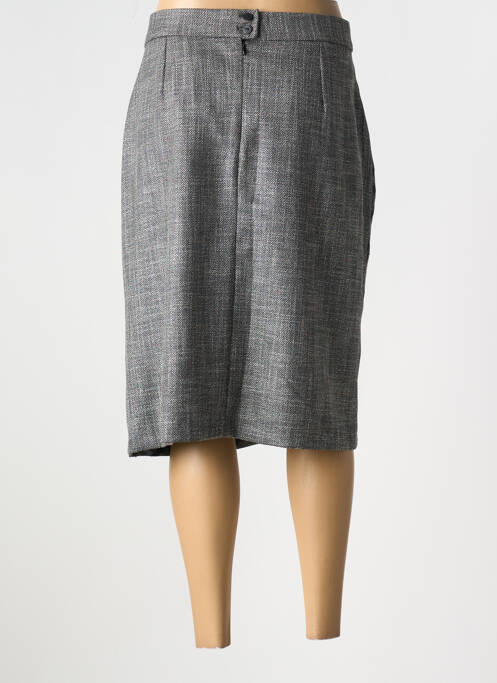 Jupe mi-longue gris FRANCE RIVOIRE pour femme