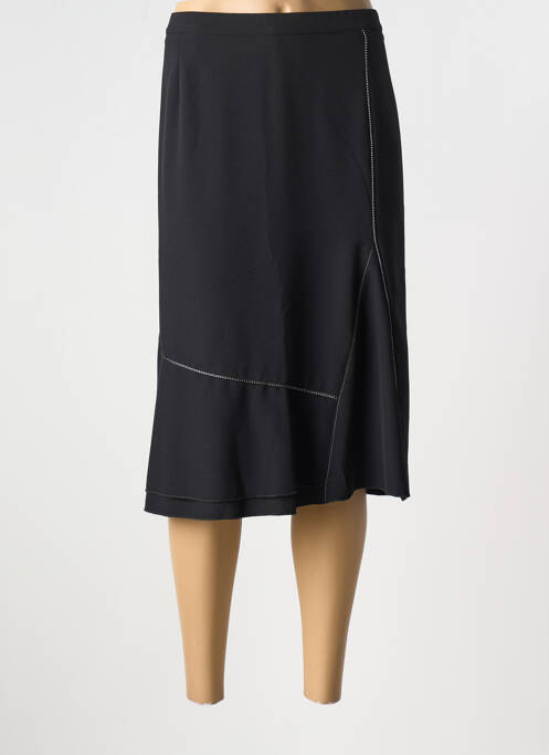 Jupe mi-longue noir FRANCE RIVOIRE pour femme