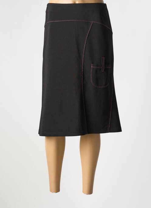 Jupe mi-longue noir FRANCE RIVOIRE pour femme