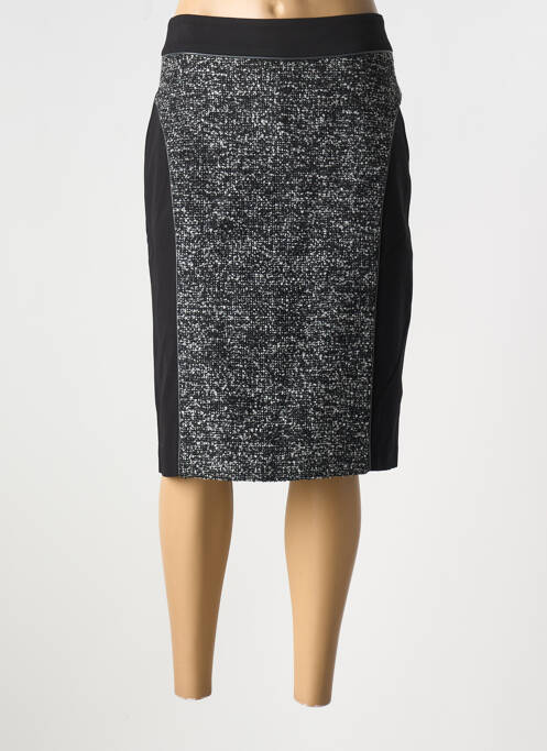 Jupe mi-longue noir GRIFFON pour femme