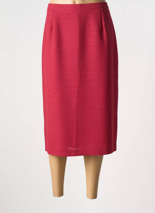 Jupe mi-longue rouge FRANCE RIVOIRE pour femme