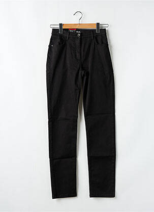 Jeans coupe slim stretch taille haute noir BETTY BARCLAY femme