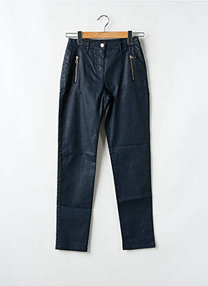 Pantalon slim tissage enduit taille normale bleu BETTY BARCLAY femme