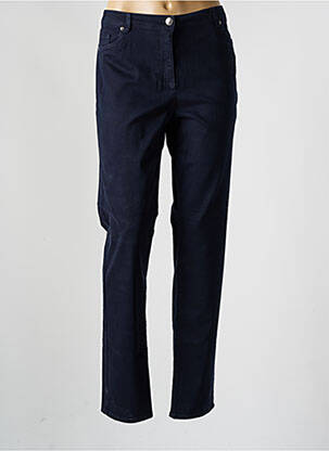 Pantalon slim tissage popeline taille normale bleu BETTY BARCLAY femme
