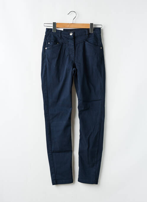 Pantalon slim tissage popeline taille normale bleu BETTY BARCLAY femme