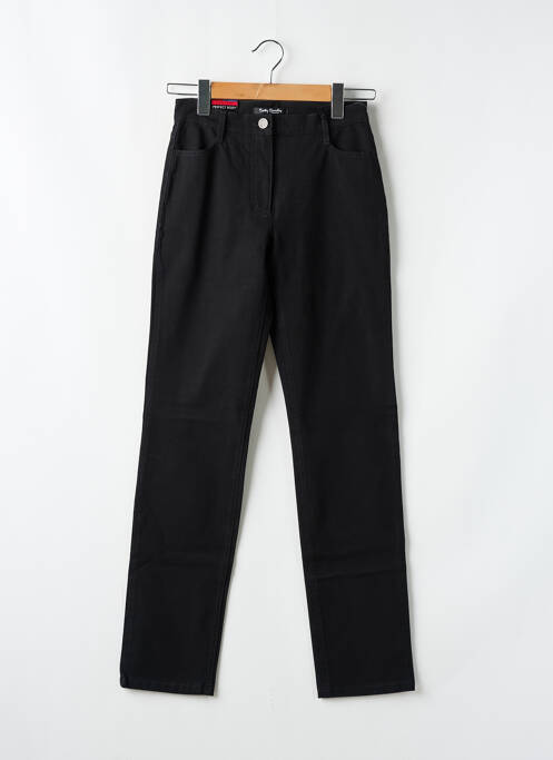 Jeans coupe droite taille haute taille haute noir BETTY BARCLAY femme