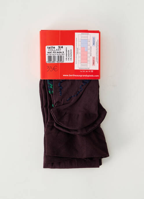 Collants violet BERTHE AUX GRANDS PIEDS pour femme