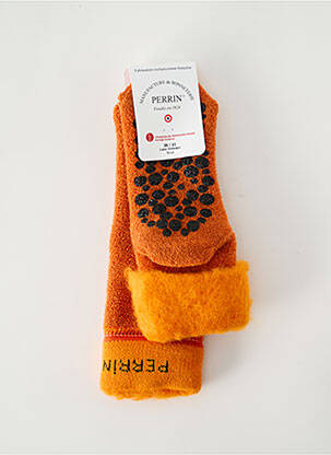 Chaussettes orange PERRIN pour femme
