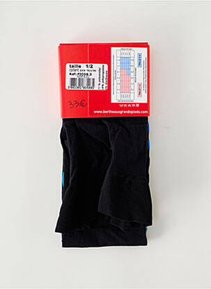 Collants stretch bleu BERTHE AUX GRANDS PIEDS femme