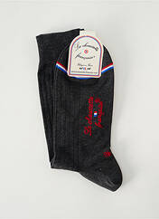 Chaussettes gris LA CHAUSSETTE FRANÇAISE pour homme seconde vue