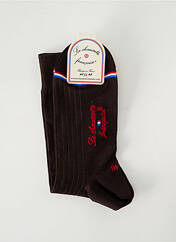 Chaussettes marron LA CHAUSSETTE FRANÇAISE pour homme seconde vue