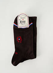 Chaussettes marron LA CHAUSSETTE FRANÇAISE pour homme seconde vue