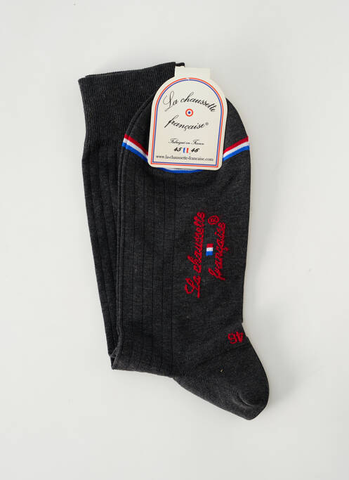 Chaussettes gris LA CHAUSSETTE FRANÇAISE pour homme