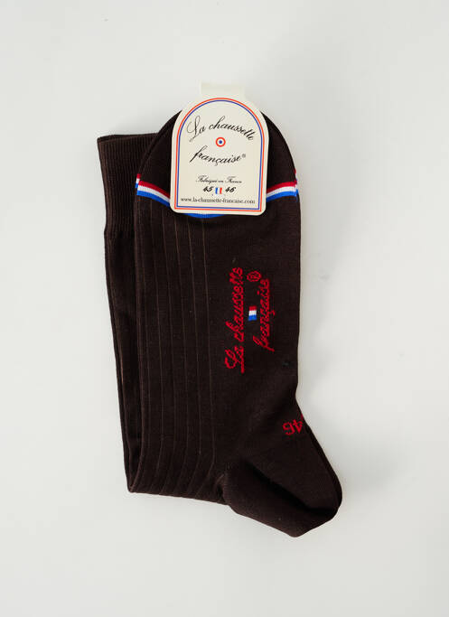 Chaussettes marron LA CHAUSSETTE FRANÇAISE pour homme