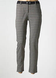 Pantalon chino tissage popeline taille normale noir LOLA ESPELETA femme