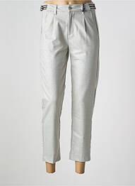 Pantalon 7/8 fermeture zippée sous rabat boutonné gris FREEMAN T.PORTER femme